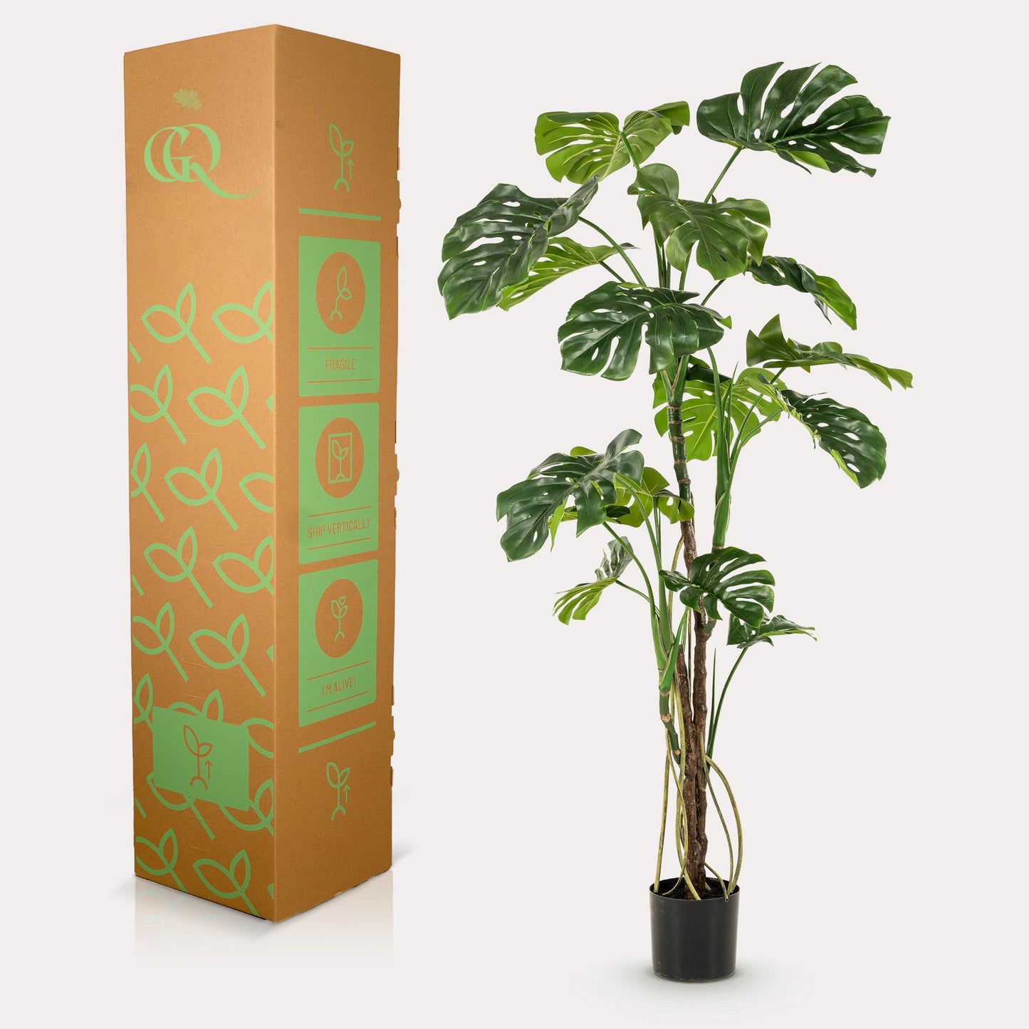 Kunstplant - Gatenplant - Monstera - 180cm