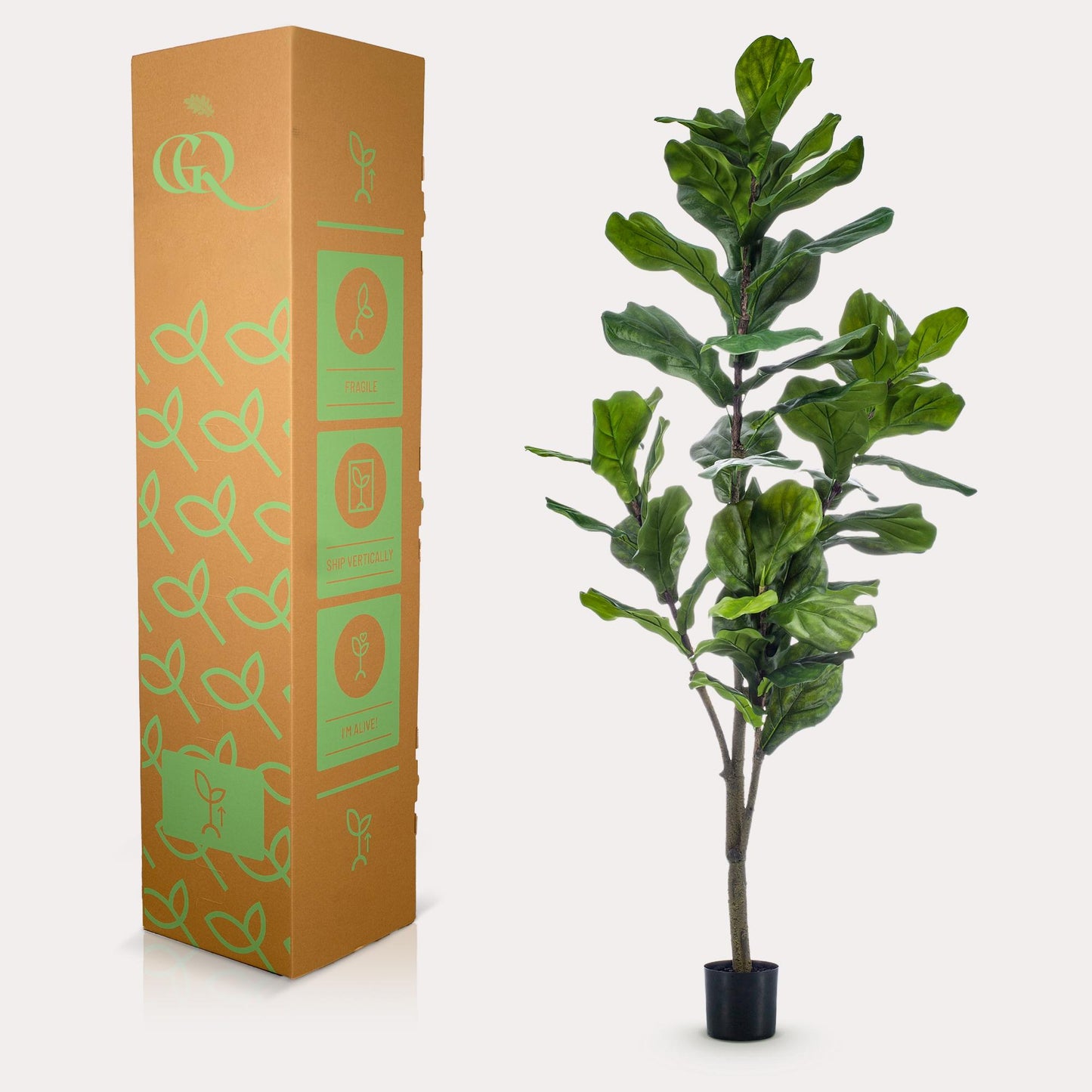 Kunstplant - Tabaksplant - Ficus Lyrata - 150cm