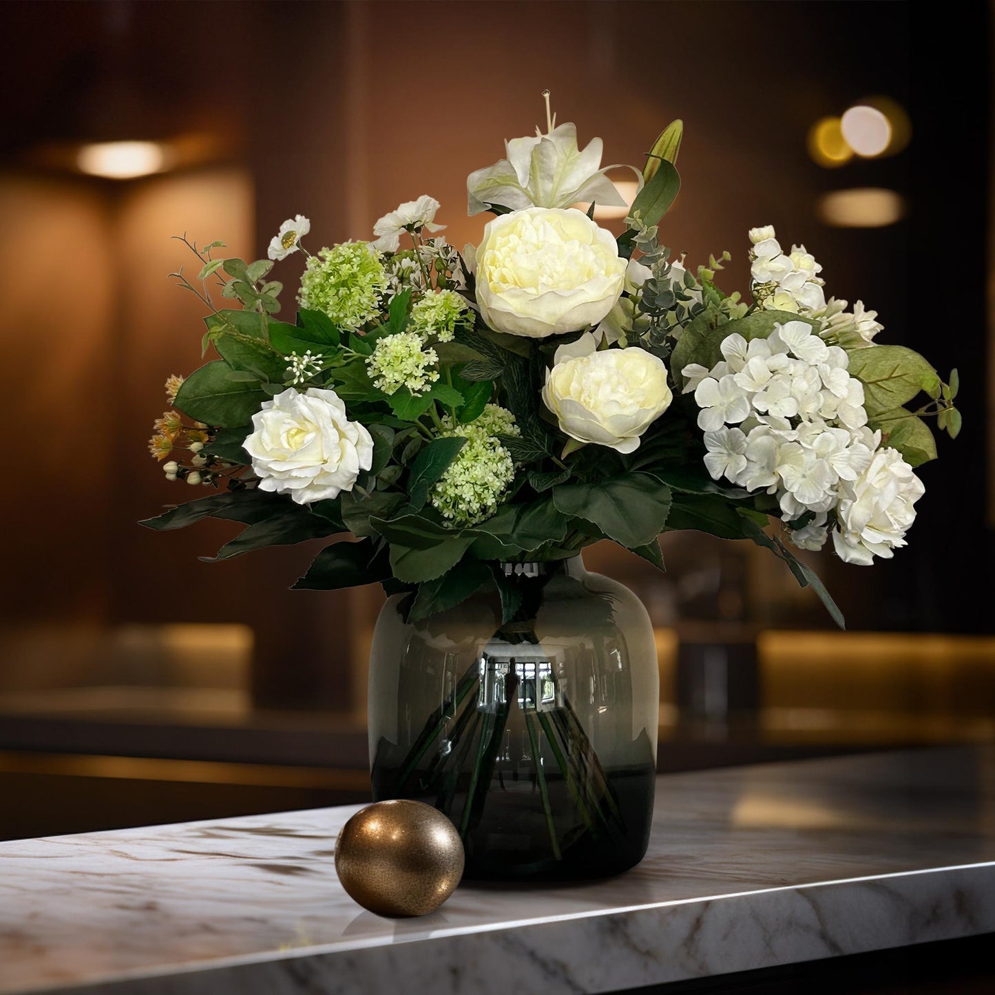 Kunstboeket met kunstbloemen – Pastel Lover – 40 cm