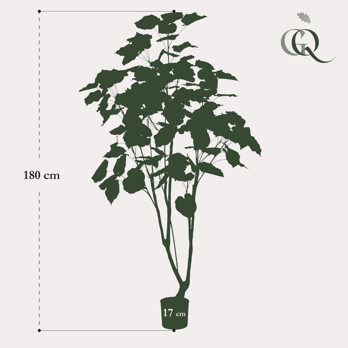 Kunstboom – Ficus Umbellata (Afrikaanse vijg) – 180 cm
