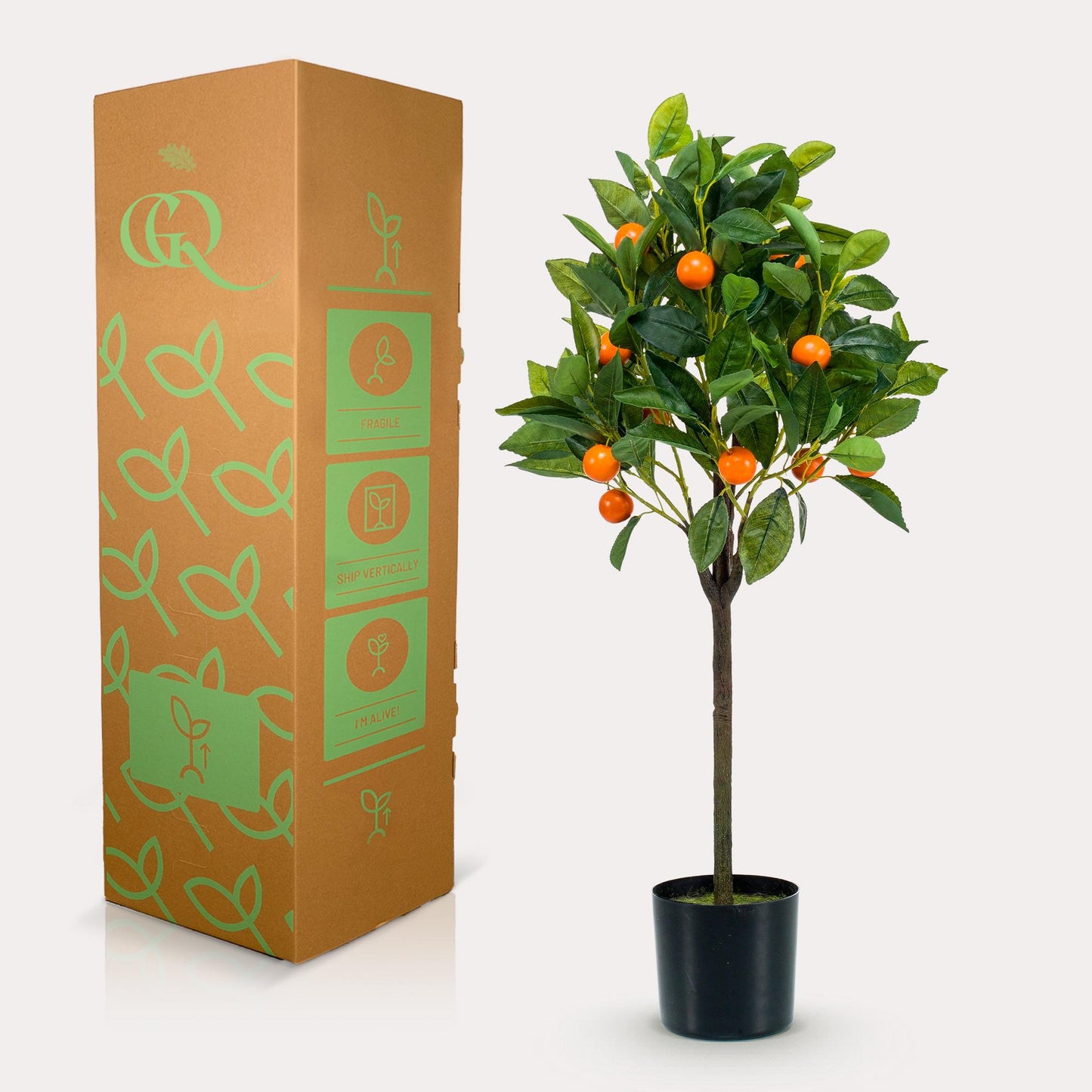 Kunstplant Sinaasappelboom - Citrus Sinensis - 75 cm
