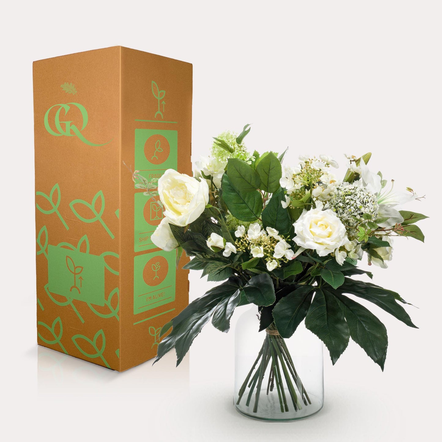 Kunstboeket met kunstbloemen – Pastel Lover – 40 cm