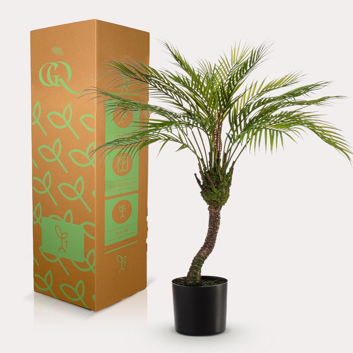 Kunstplant - Bergpalm - (Chamaedorea) - 85 cm