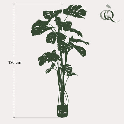 Kunstplant - Gatenplant - Monstera  - 180cm