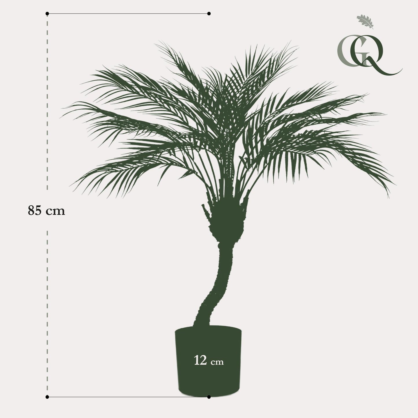 Kunstplant - Bergpalm - (Chamaedorea) - 85 cm