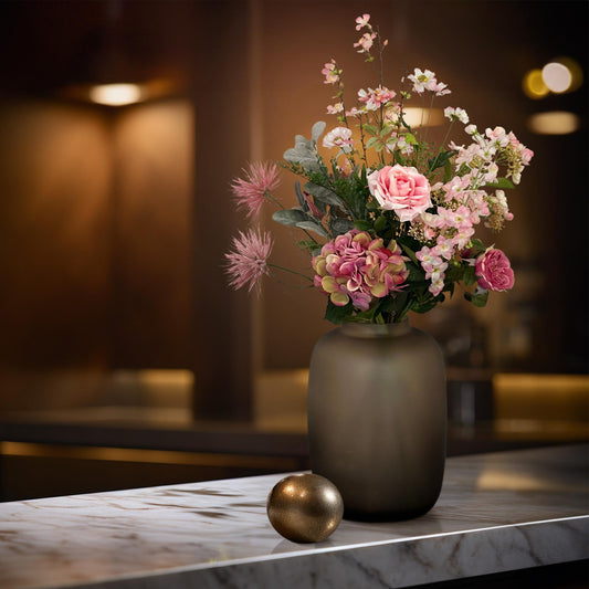 Kunstboeket met kunstbloemen – Pretty Pink – 89 cm