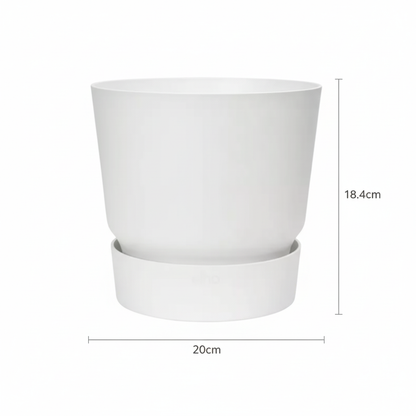 Elho greenville round white - D20cm