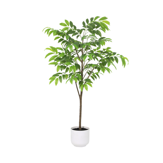 Kunstplant - Tropical - (inc. witte pot ) - 153 cm